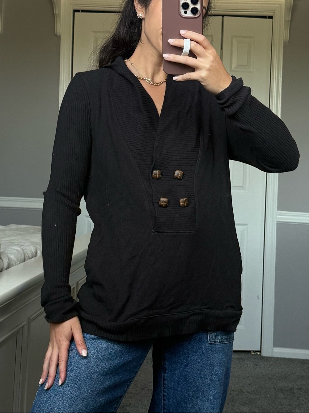 BDG black long sweater